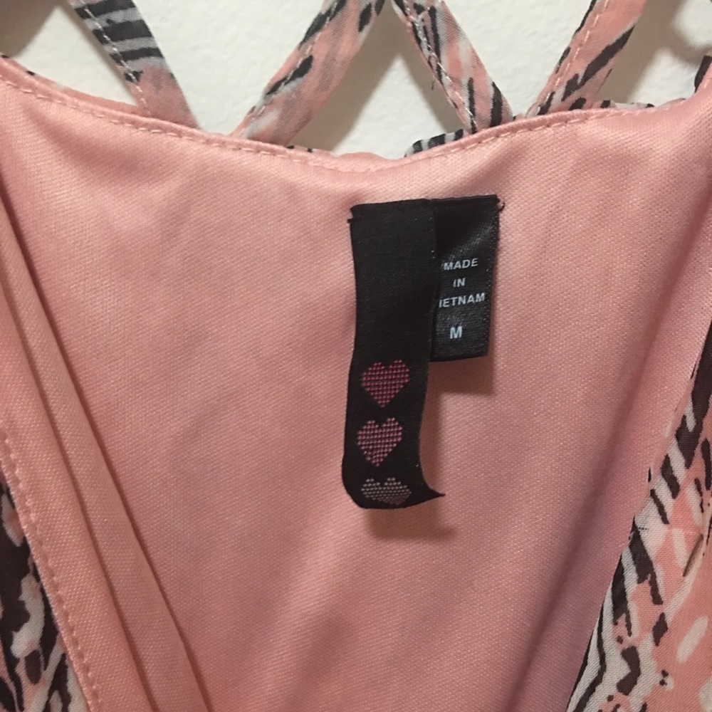Pink Cutout Romper - Picture 3 of 6